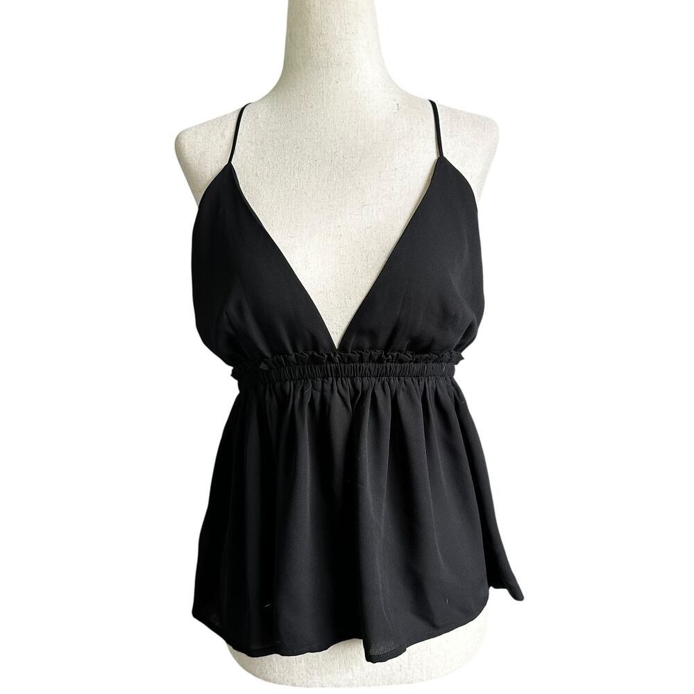 Express Black Open Back Top Women's Size Medium | 20-42